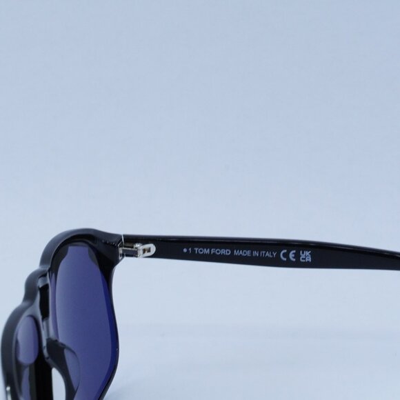 🕶️ New Tom Ford Pierre-02 FT1000 01A Sunglasses - Shiny Black Frame - Picture 5 of 10